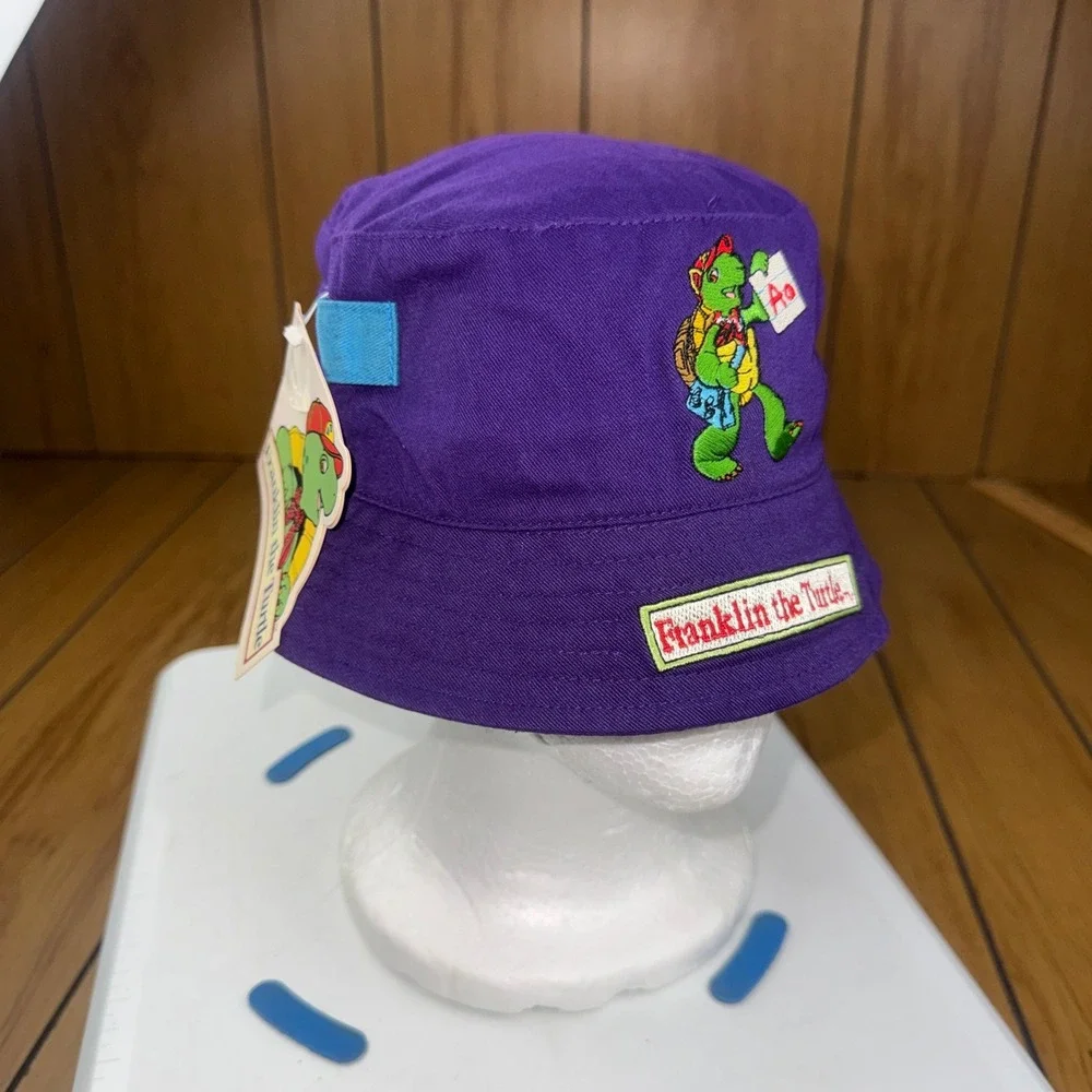 Vintage 2000 Franklin the Turtle Purple Bucket Hat Berkshire‎ Fashions NWT Kids